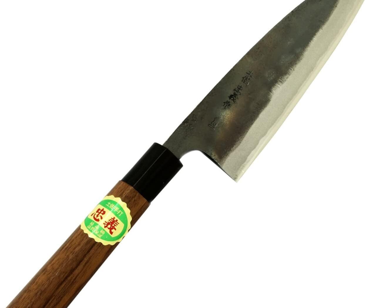 Couteau Funayuki de Tosa — acier au carbone Aogami à finition noire kurouchi, 165 mm (¥5,709 / ≈$38 USD) [Guide d’achat 2026]