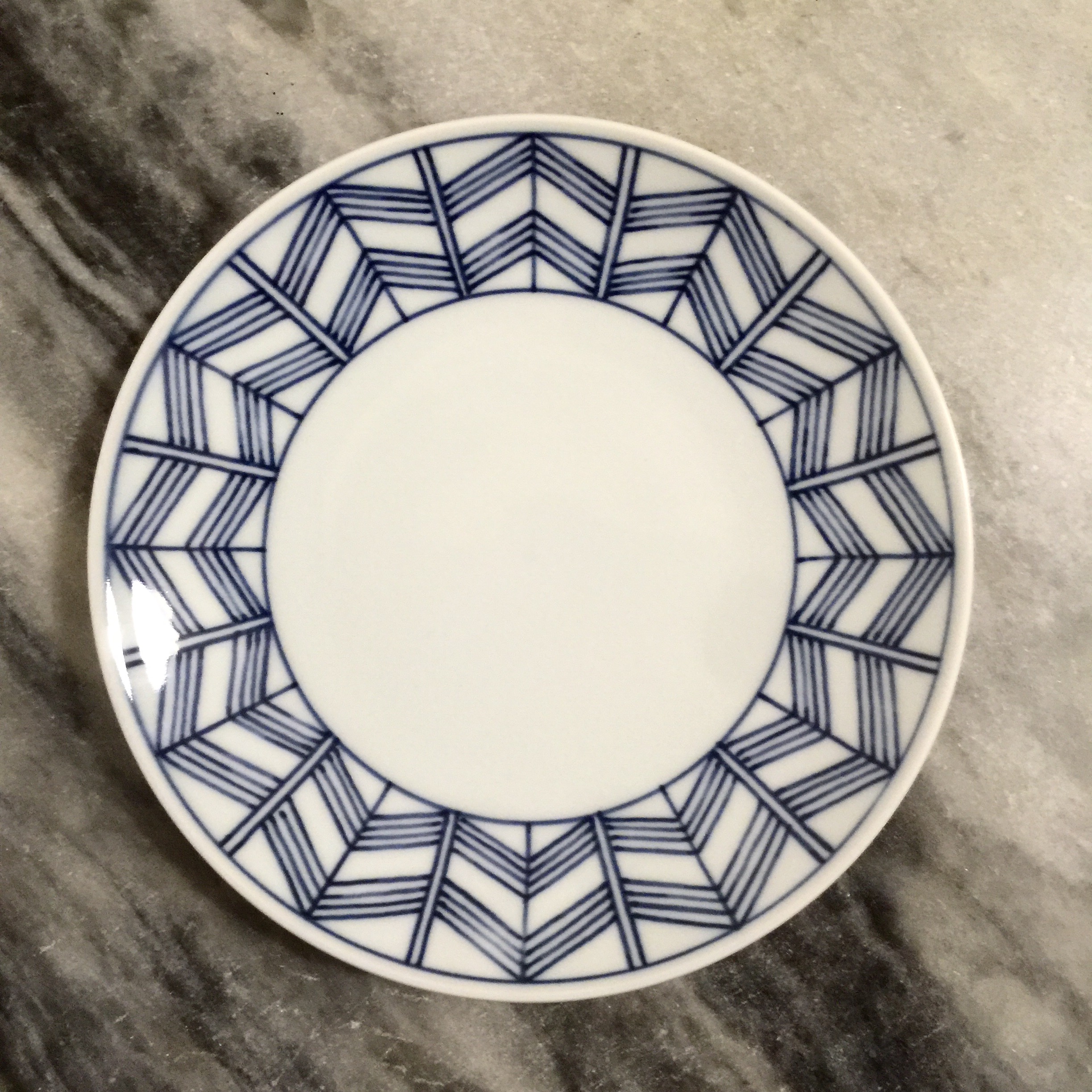 A modern Hasami porcelain plate