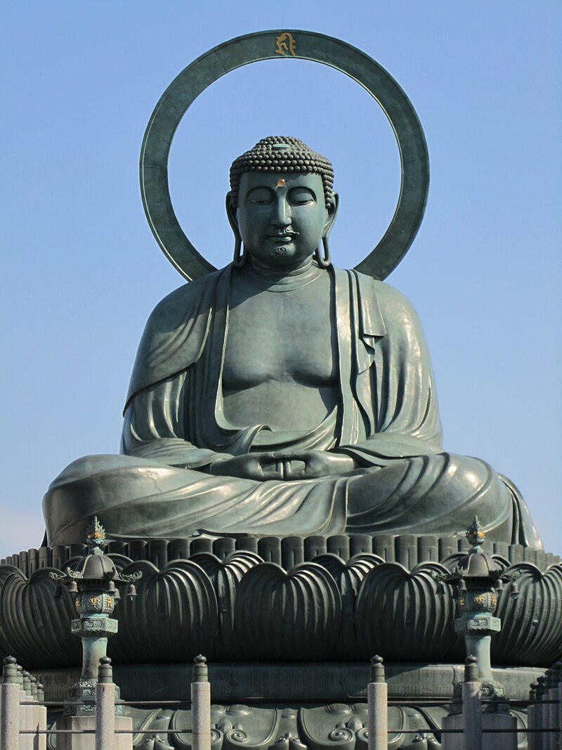 The Takaoka Daibutsu, a 15.85m bronze Buddha completed in 1933 by Takaoka metalcasters