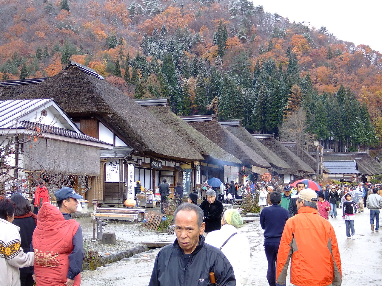 Ouchi-juku preserved post town in the Aizu region