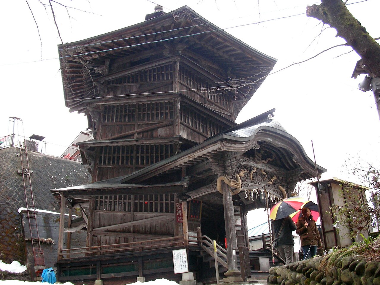 The double-helix Sazaedō hall in Aizuwakamatsu
