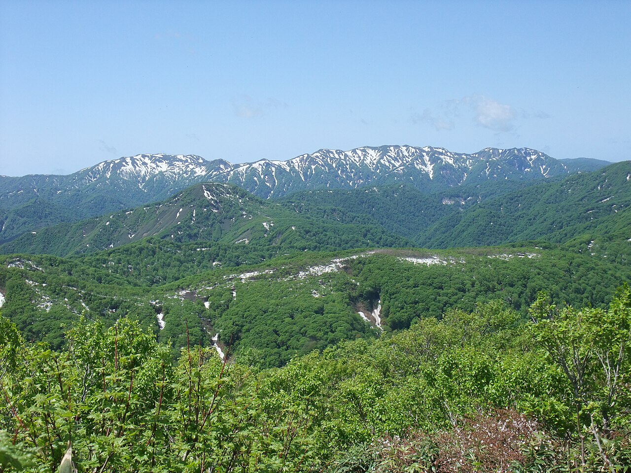 The Shirakami-Sanchi virgin beech forest straddling Akita and Aomori