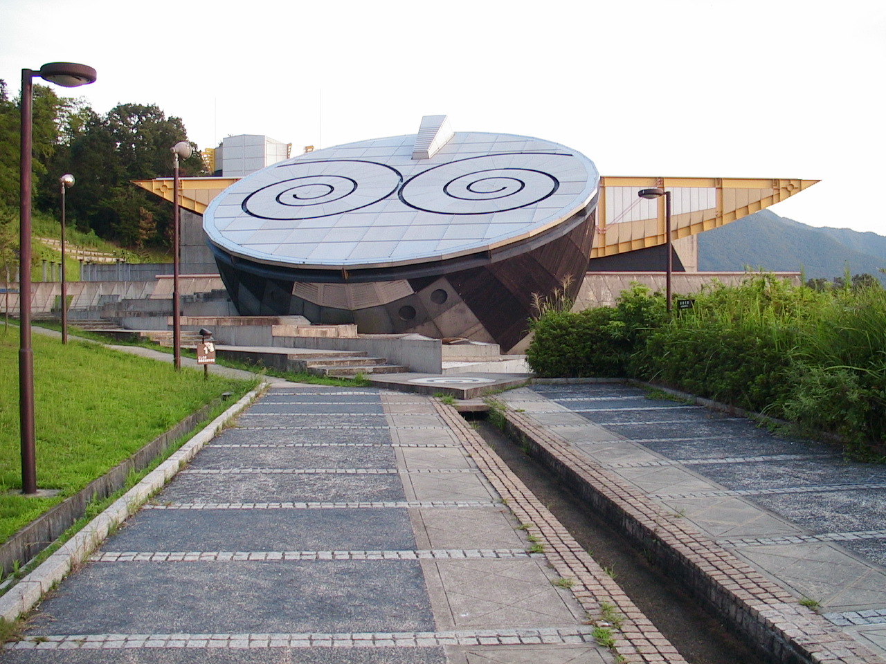 The 'Navel of Japan' monument in Nishiwaki marking 135 degrees east and 35 degrees north