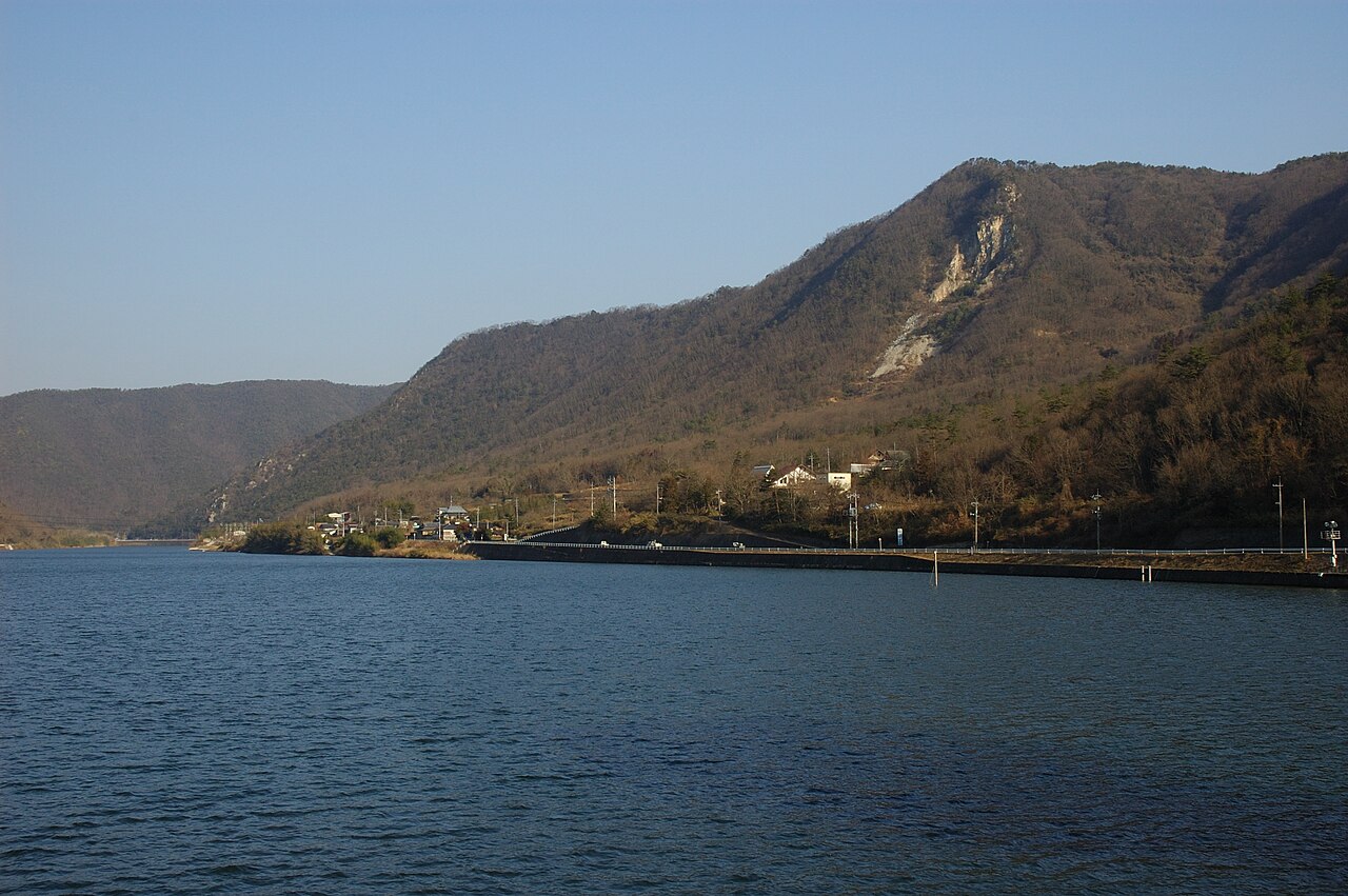 The Yoshii River valley in Okayama Prefecture