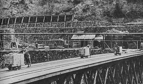 The Besshi copper mine ruins in the mountains above Niihama, Ehime