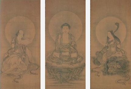 Artwork associated with Tokoji, the Mori clan family temple in Hagi