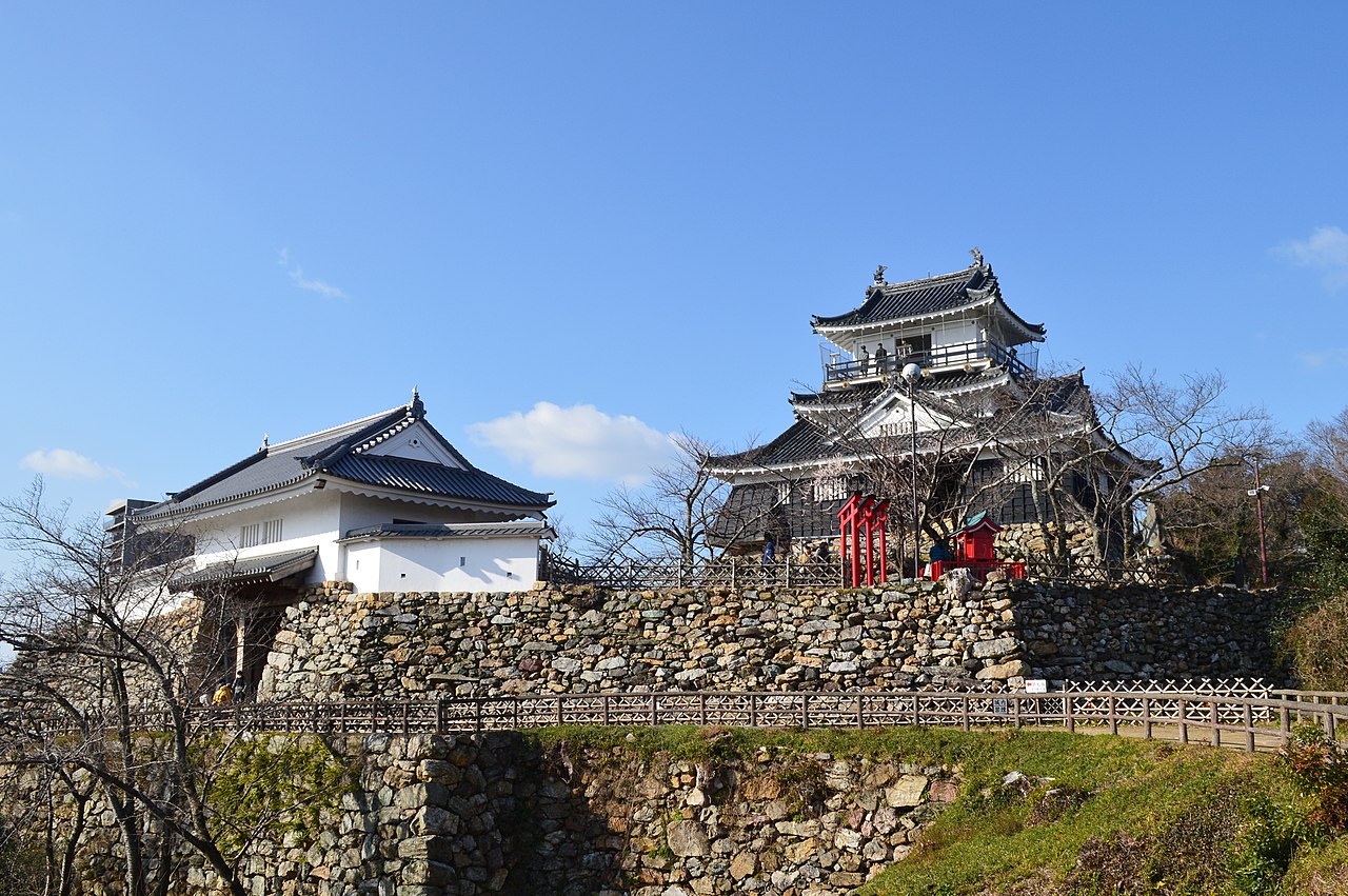 Hamamatsu Castle, the early stronghold of Tokugawa Ieyasu, on a hill above the modern city