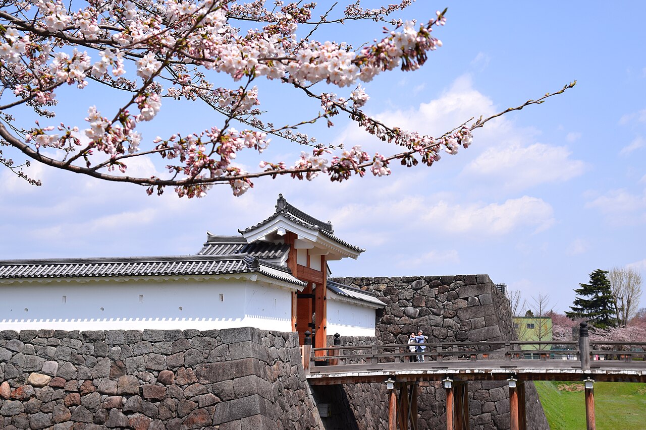 Kajo Park, the moat and grounds of the former Yamagata Castle