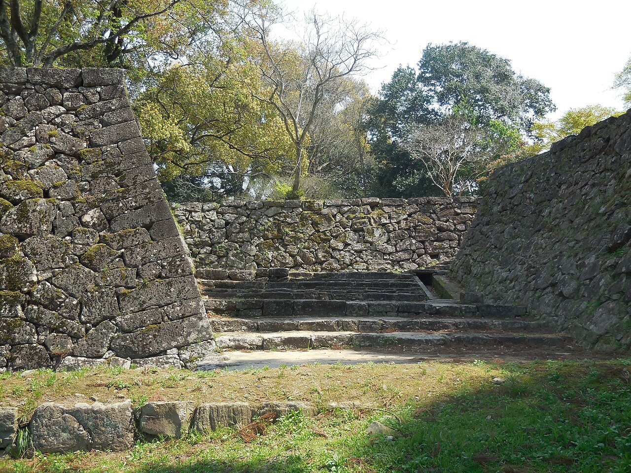 Ruins of Hitoyoshi Castle, the long-standing seat of the Sagara clan