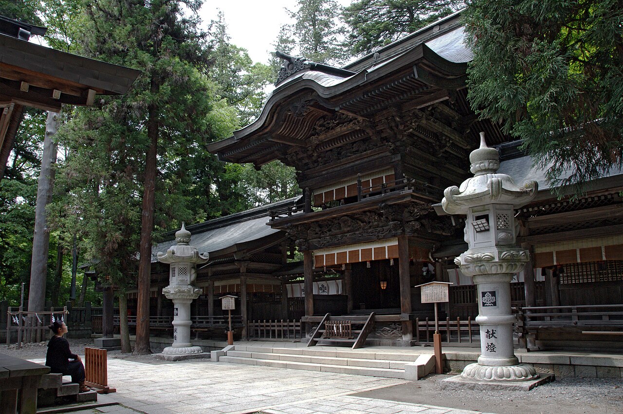 Suwa Taisha, one of Japan's oldest shrines, in Nagano Prefecture