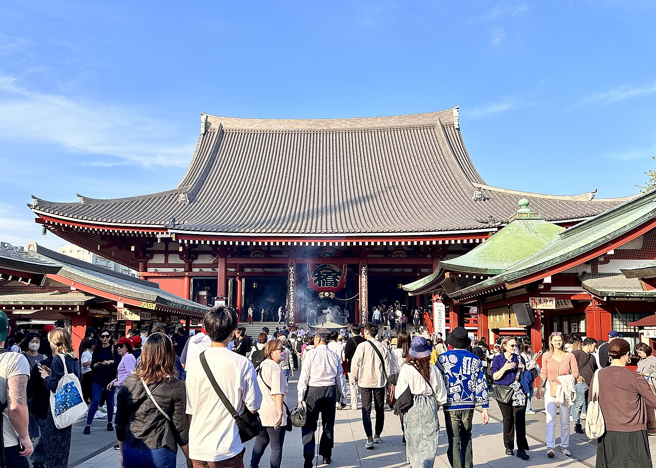 Senso-ji temple in Asakusa, Tokyo, the temple district that nurtured Imado's figurine and souvenir trade