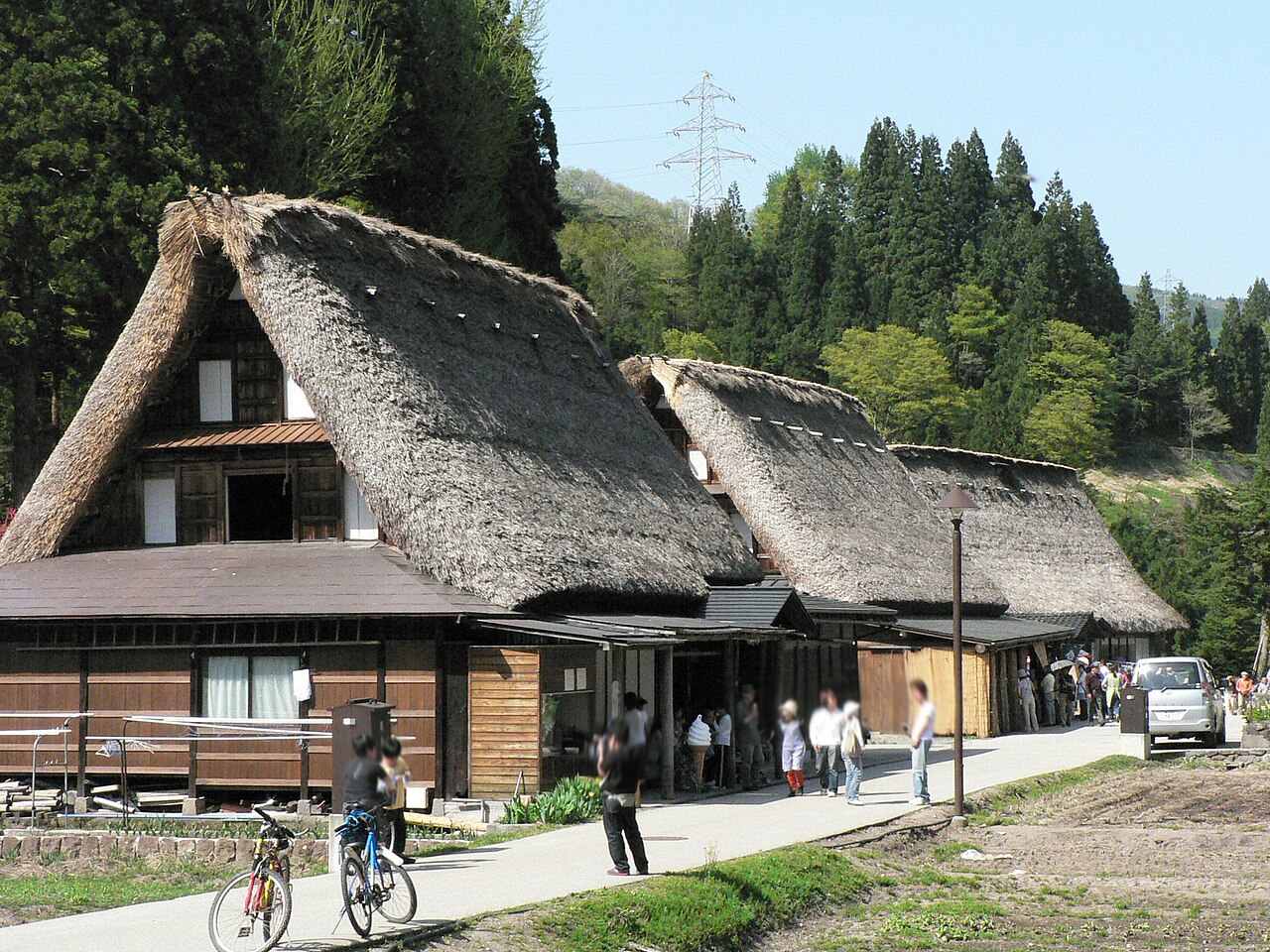 Gokayama gassho-zukuri thatched houses in Nanto, Toyama