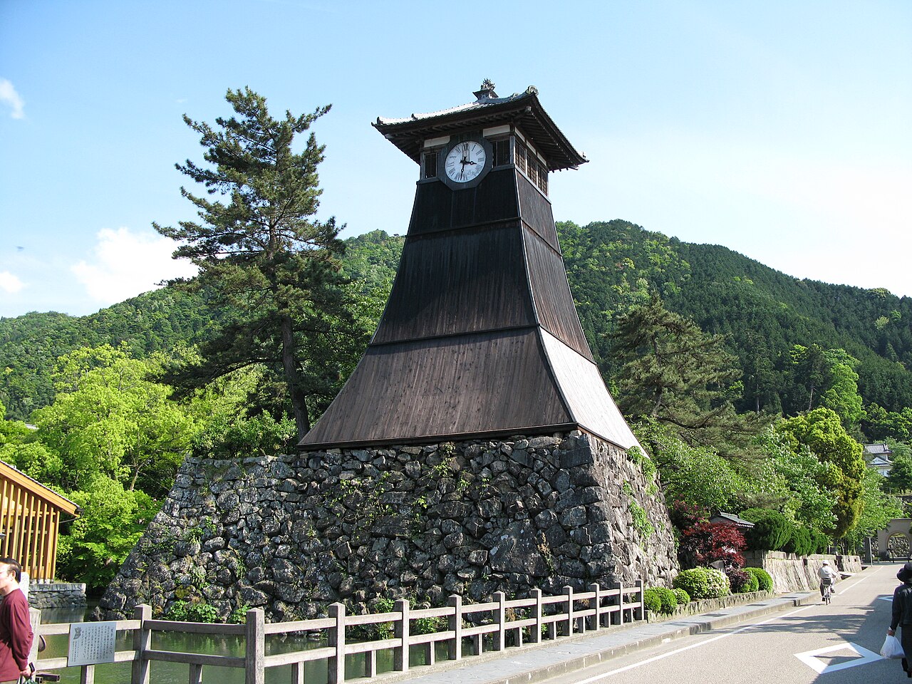 The Shinkoro clock tower, symbol of the Izushi castle town