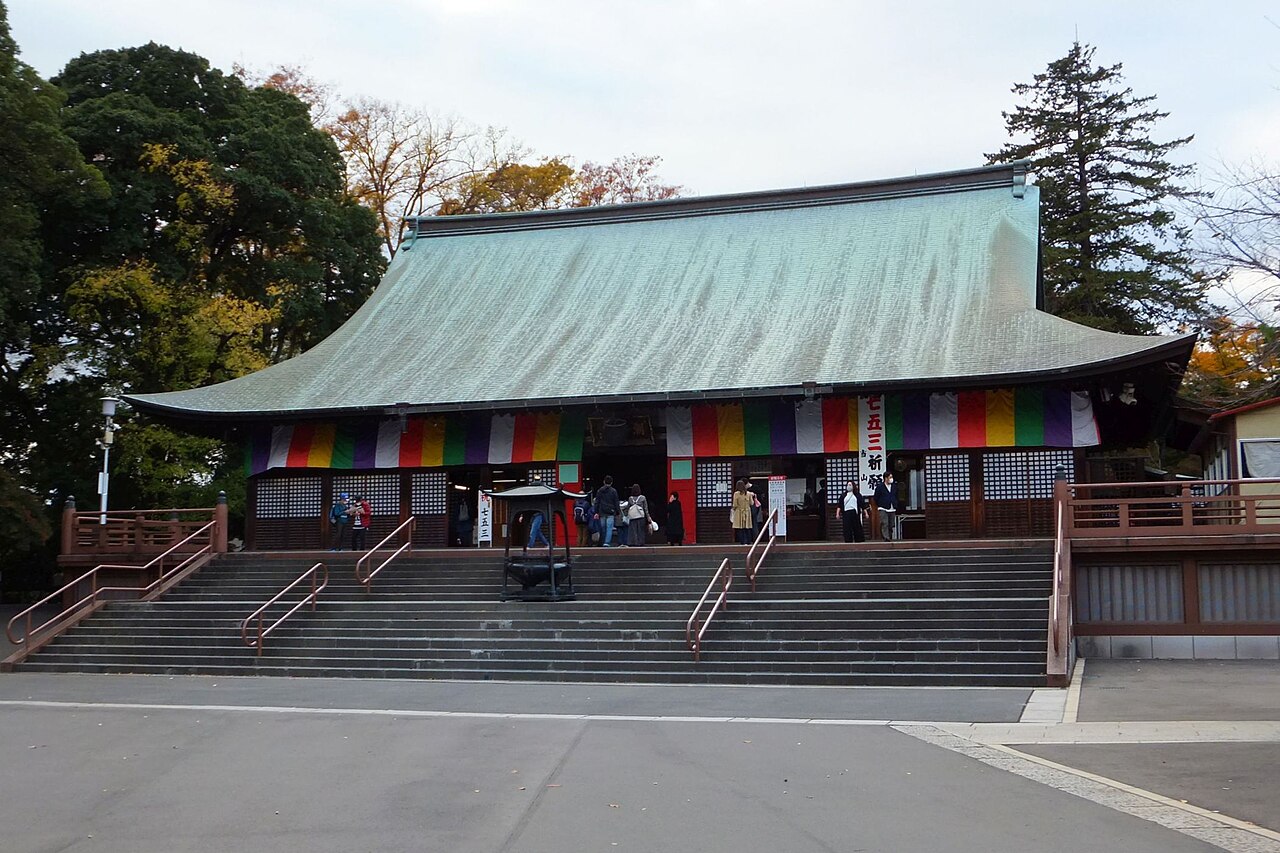 Main hall of Kitain temple in Kawagoe, tied to Tokugawa Iemitsu