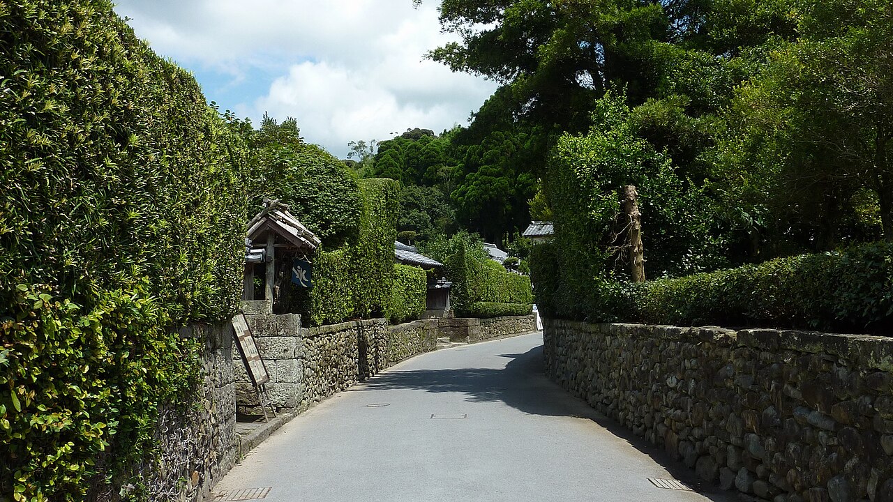Edo-period samurai residences at Chiran in Minamikyushu, Kagoshima