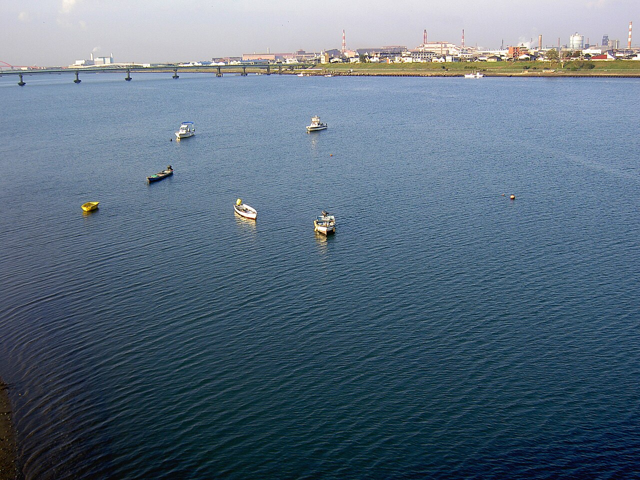 The Kinokawa river plain in Wakayama, historic cotton-growing land
