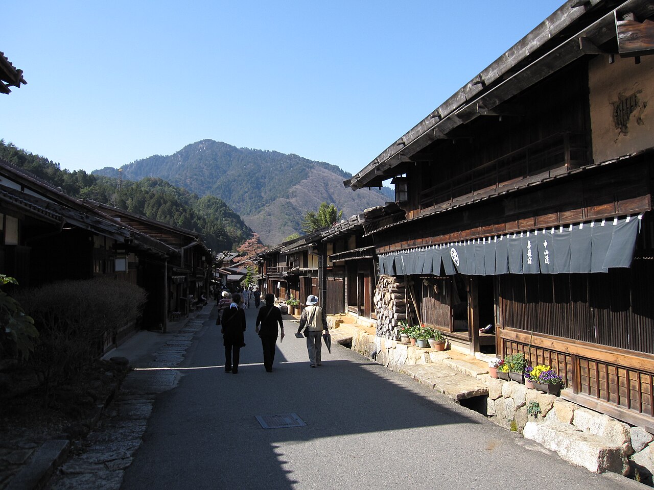 Tsumago-juku, a timber-built post town in the Kiso valley
