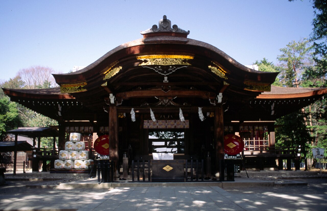Takeda Shrine in Kofu, honoring the Takeda clan