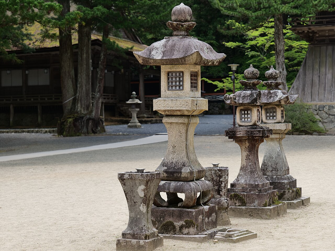 The Danjo Garan temple precinct on Mount Koya in the Kii Mountains