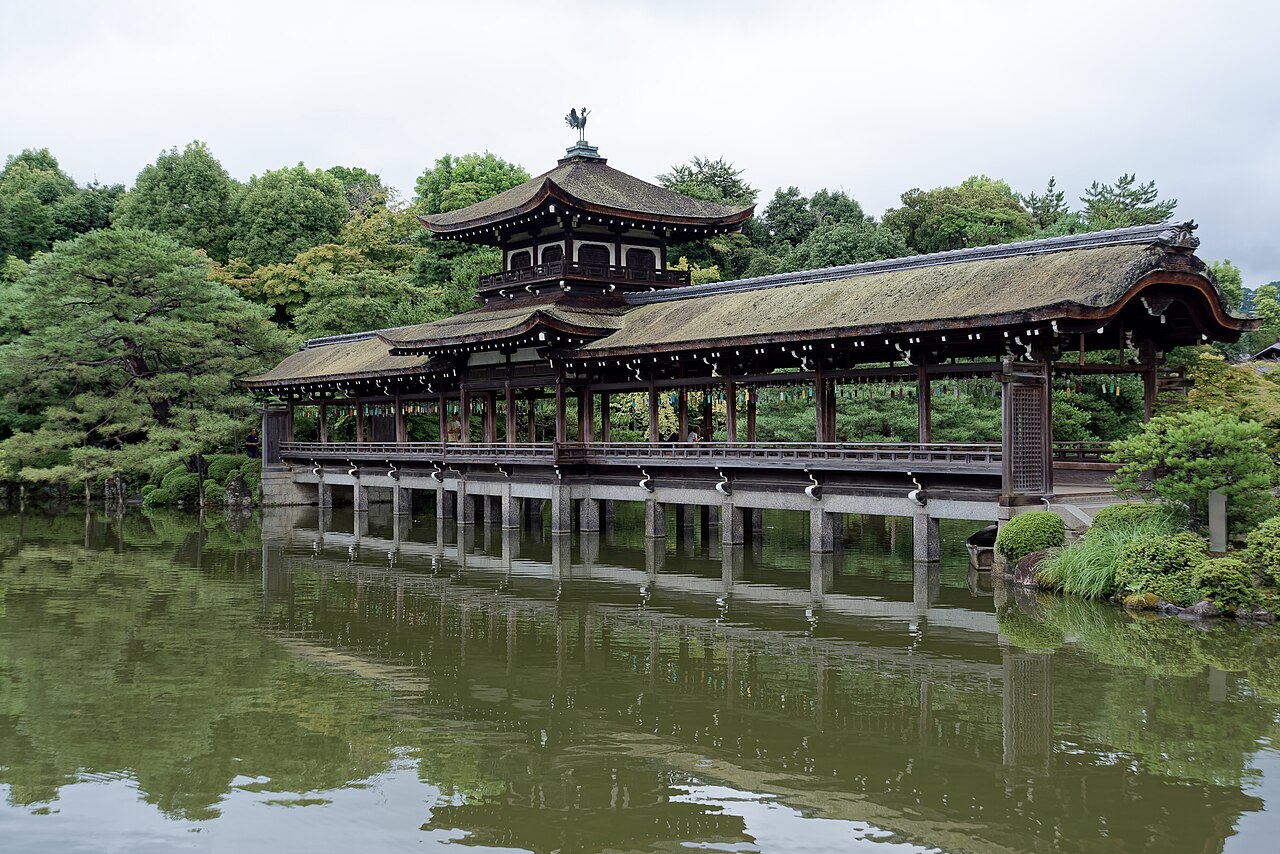 The Taihei-kaku bridge-pavilion at Heian Jingu shrine in Kyoto