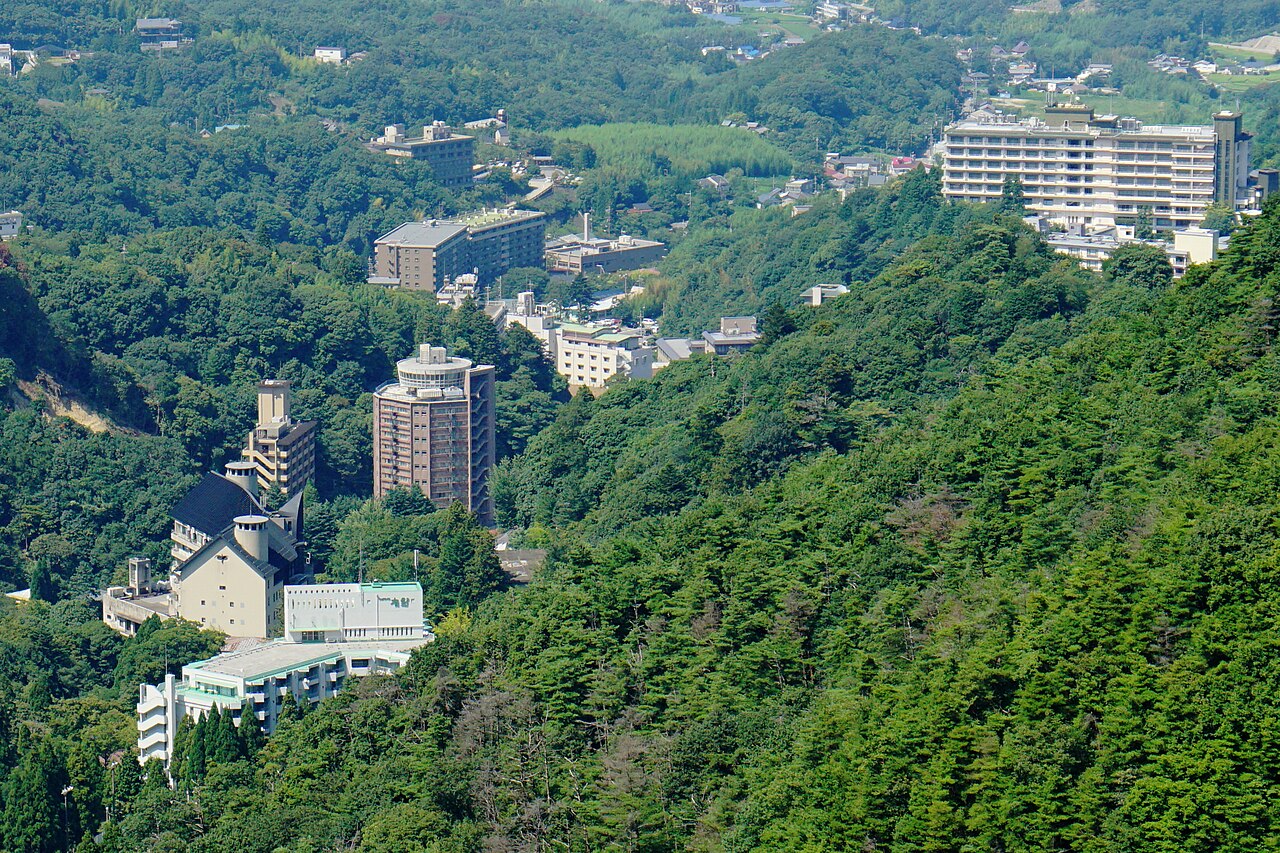 Forested hills between Mount Rokko and Arima Onsen near Najio, Hyogo