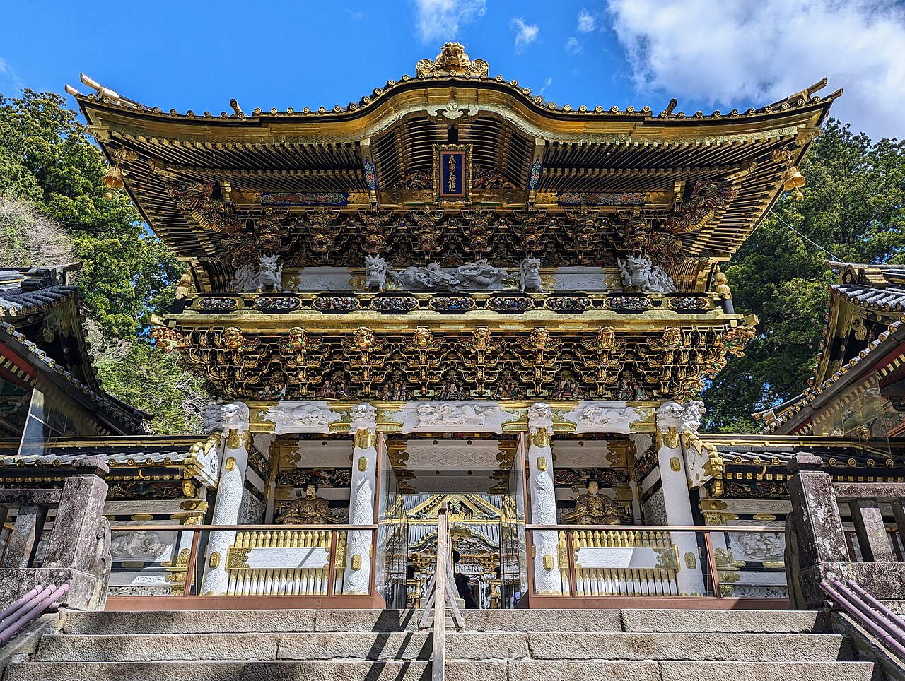 The elaborately carved Yomeimon Gate at Nikko Toshogu