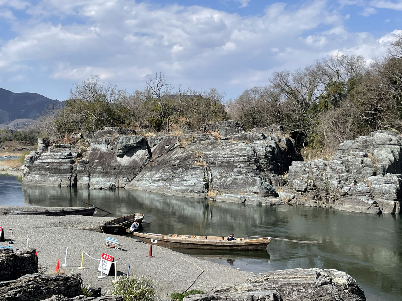 Iwadatami rock terraces of Nagatoro on the Arakawa river in Saitama