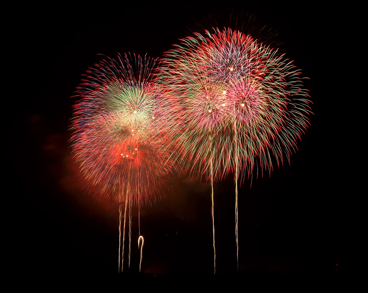 The Nagaoka river fireworks, marker of the city that now includes the Oguni papermaking district