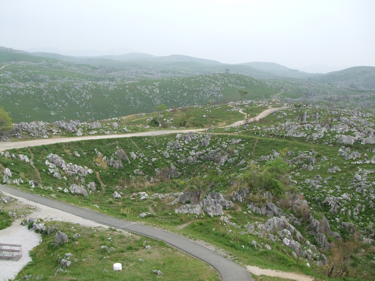 Akiyoshido limestone cave beneath the Akiyoshidai plateau in Yamaguchi Prefecture, Japan's largest limestone cavern