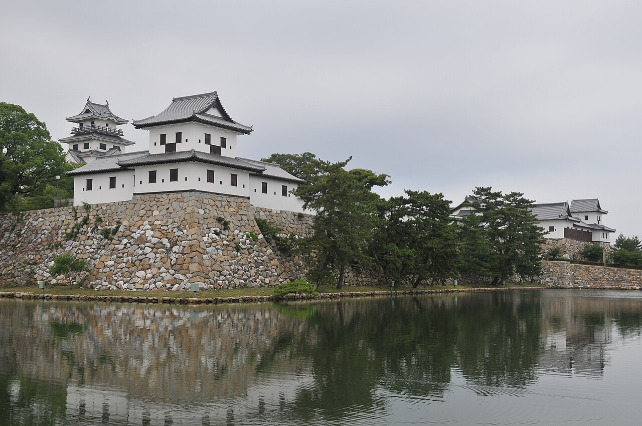 Imabari Castle, a rare seawater-moated castle on the Seto Inland Sea coast of Ehime