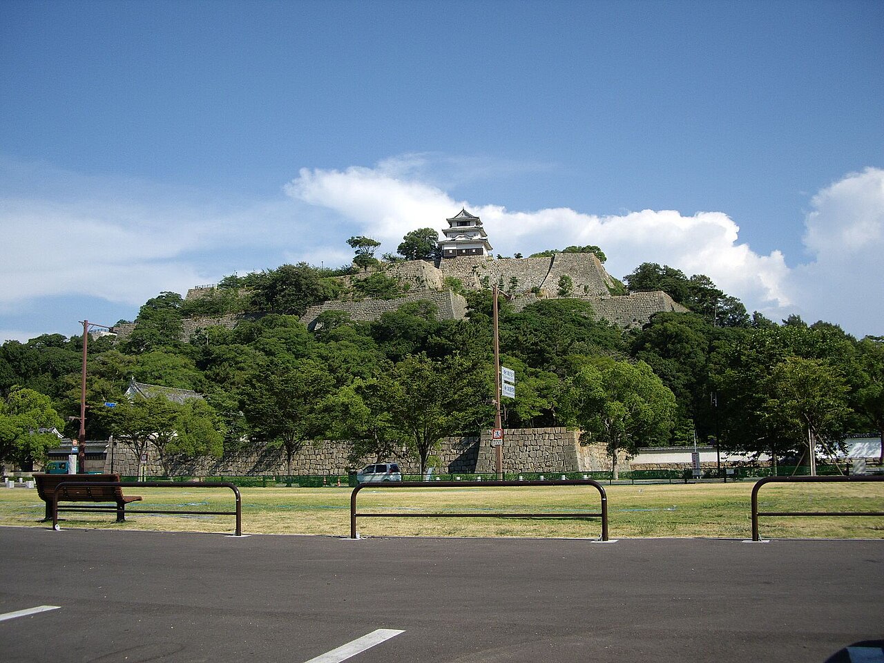 Le château de Marugame, dans l'ouest de Kagawa