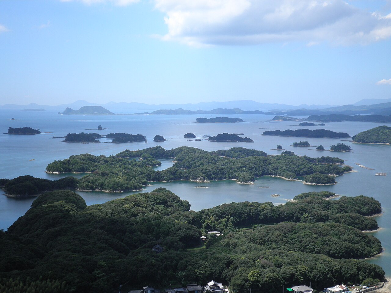 Kujukushima, the island-dotted seascape off Sasebo in Nagasaki Prefecture