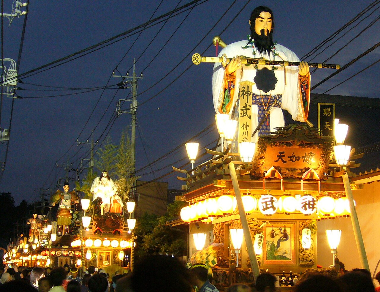 Floats of the UNESCO-listed Sawara Grand Festival, finished in black lacquer and gold
