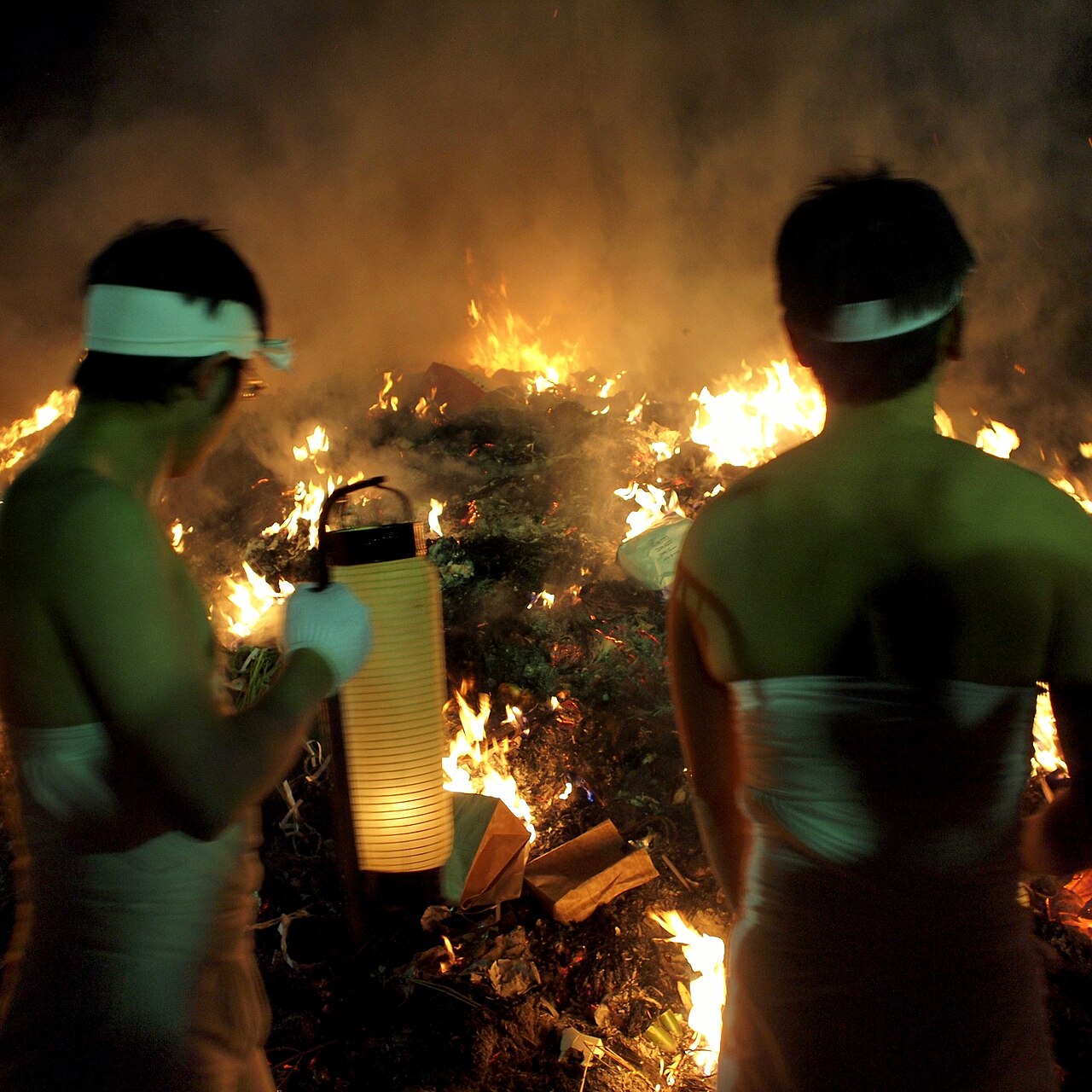 Dontosai Festival at Osaki Hachimangu shrine in Sendai