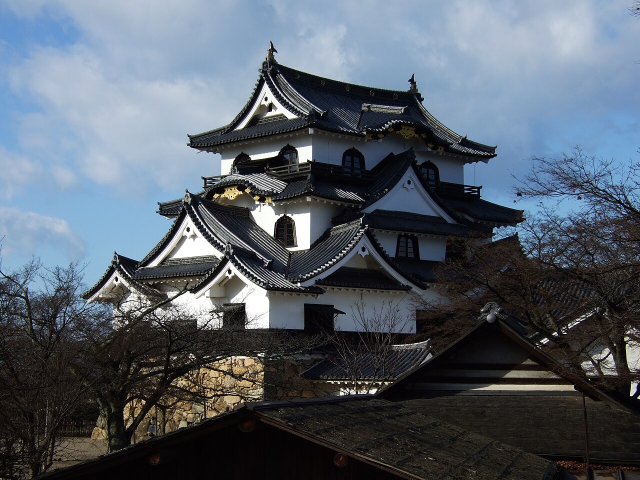 Hikone Castle keep in Shiga Prefecture, an Edo-period castle of the Ii clan