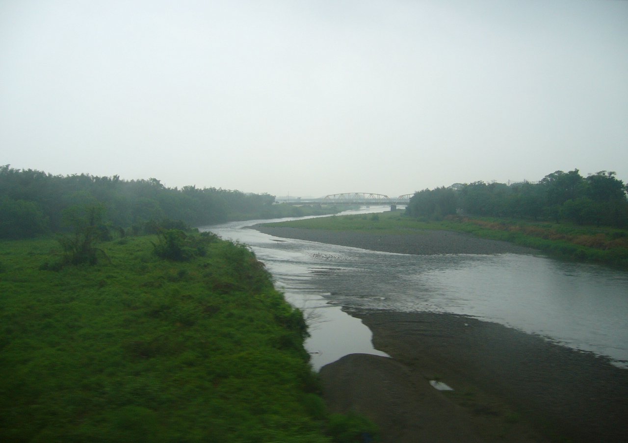 The Adogawa River area in Takashima, Shiga, along the Kosei rail line