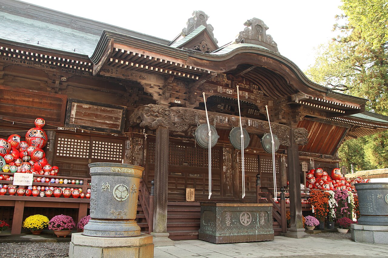 Hall of Shorinzan Daruma-ji temple in Takasaki, Gunma, birthplace of the Takasaki daruma