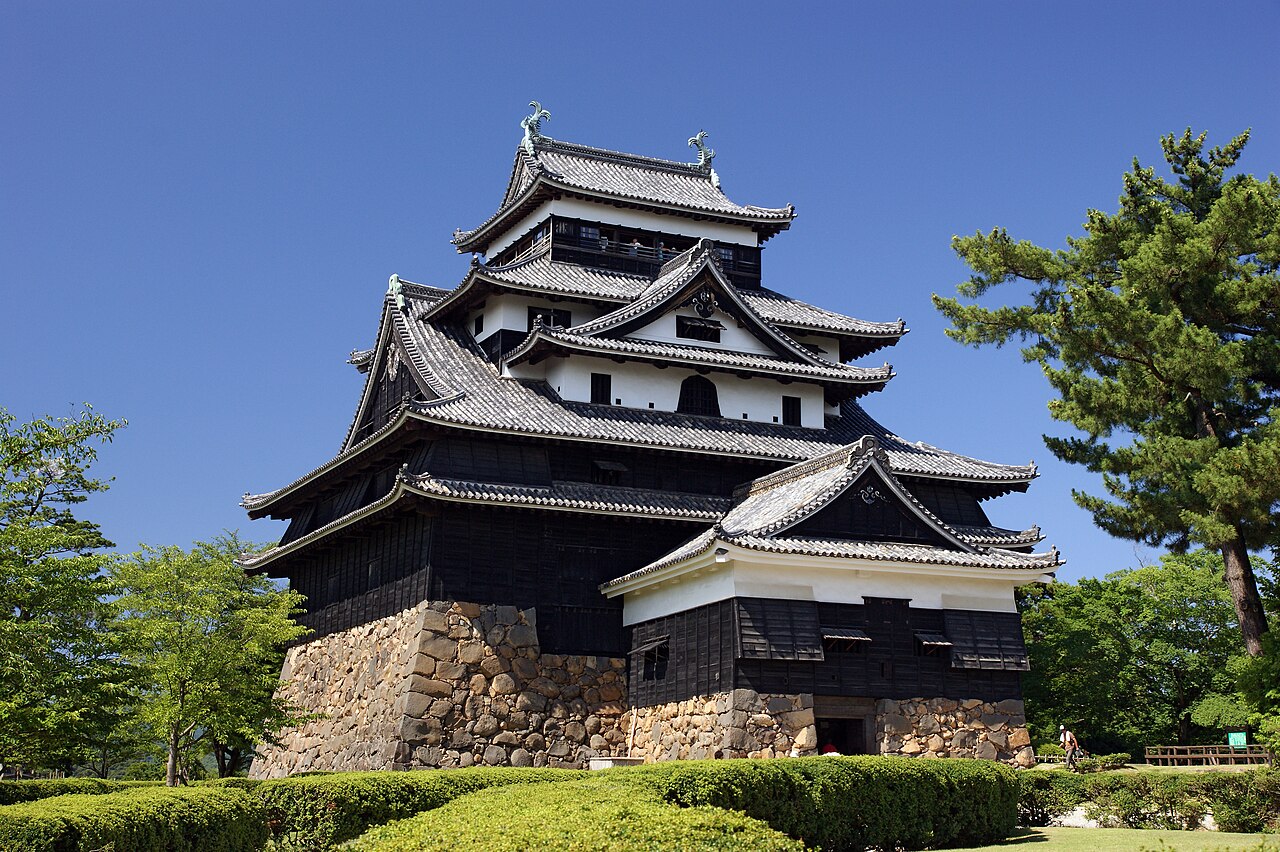Matsue Castle, the original black wooden keep in Shimane Prefecture
