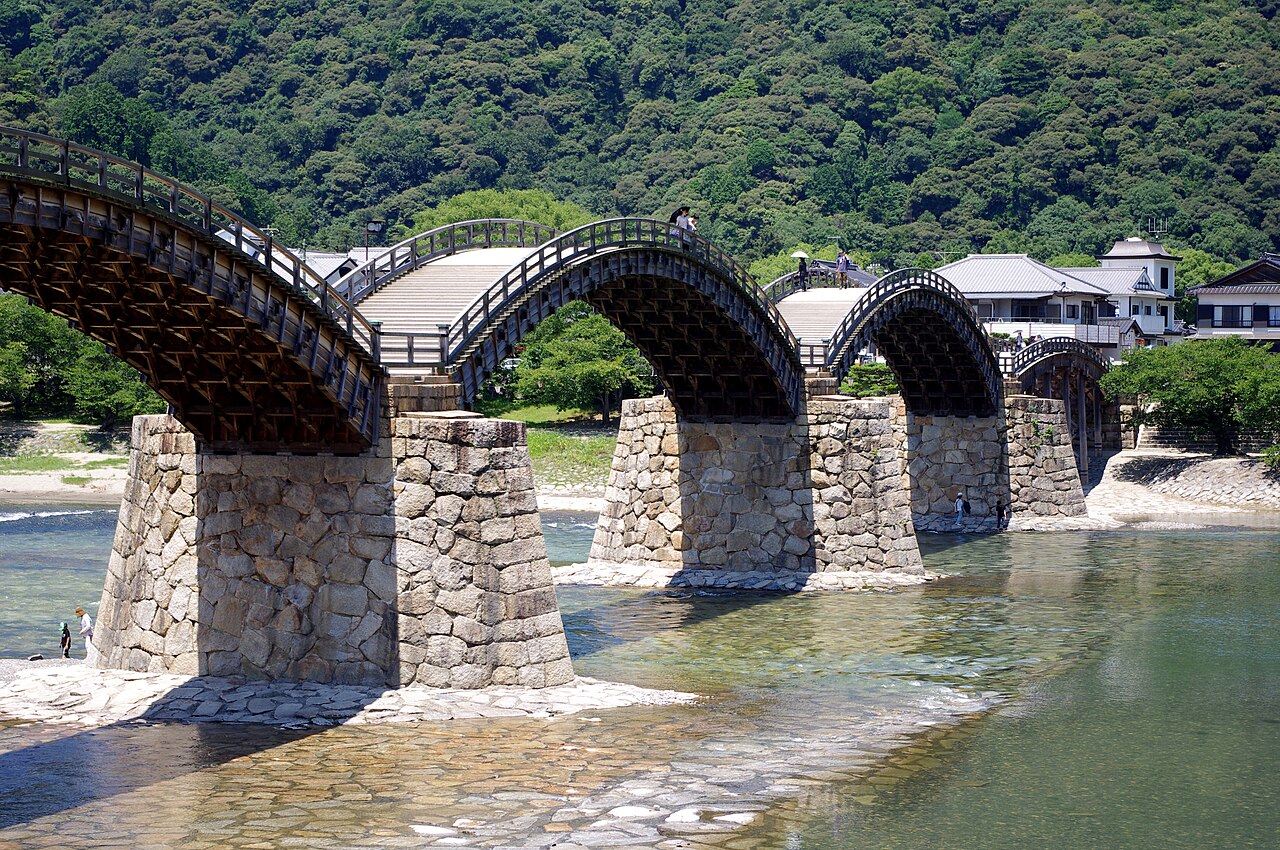The Kintaikyo arched bridge at Iwakuni, former castle town of the domain that governed Yanai
