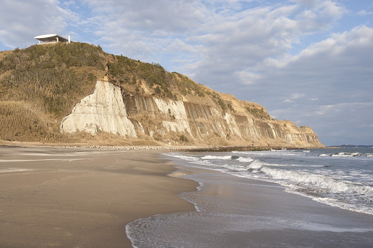 Byobugaura sea cliffs along the Pacific coast south of Choshi