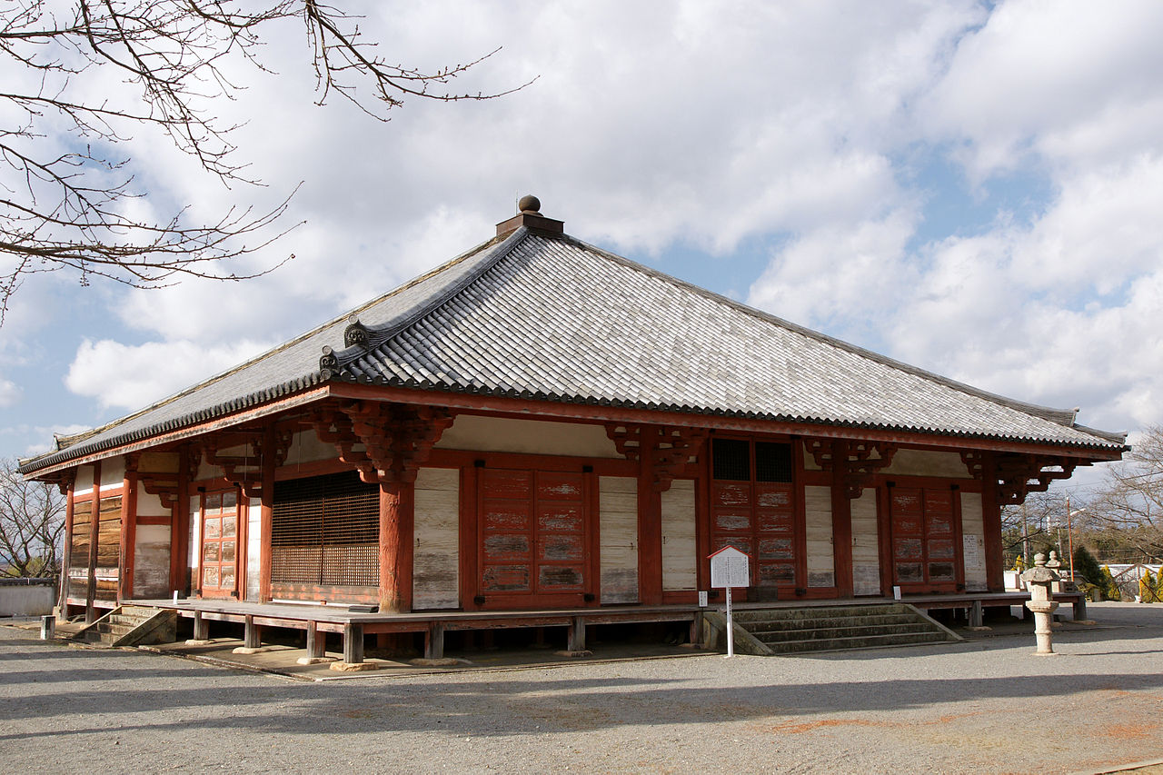 Exposed bracket-and-timber joinery of Jodo-ji Jodo-do in Ono, Hyogo