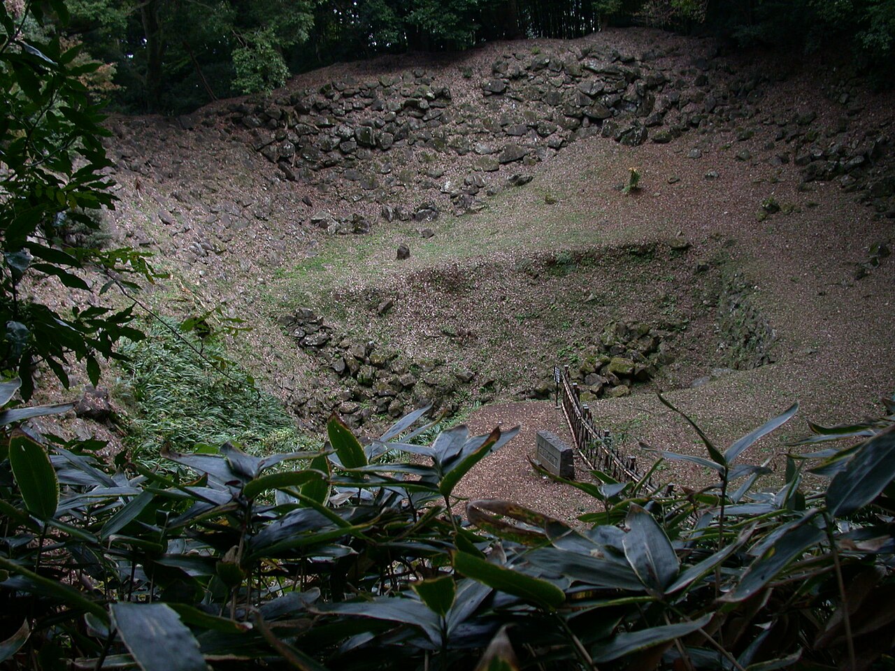 Ishigakiyama one-night castle ruins above Odawara from the 1590 siege