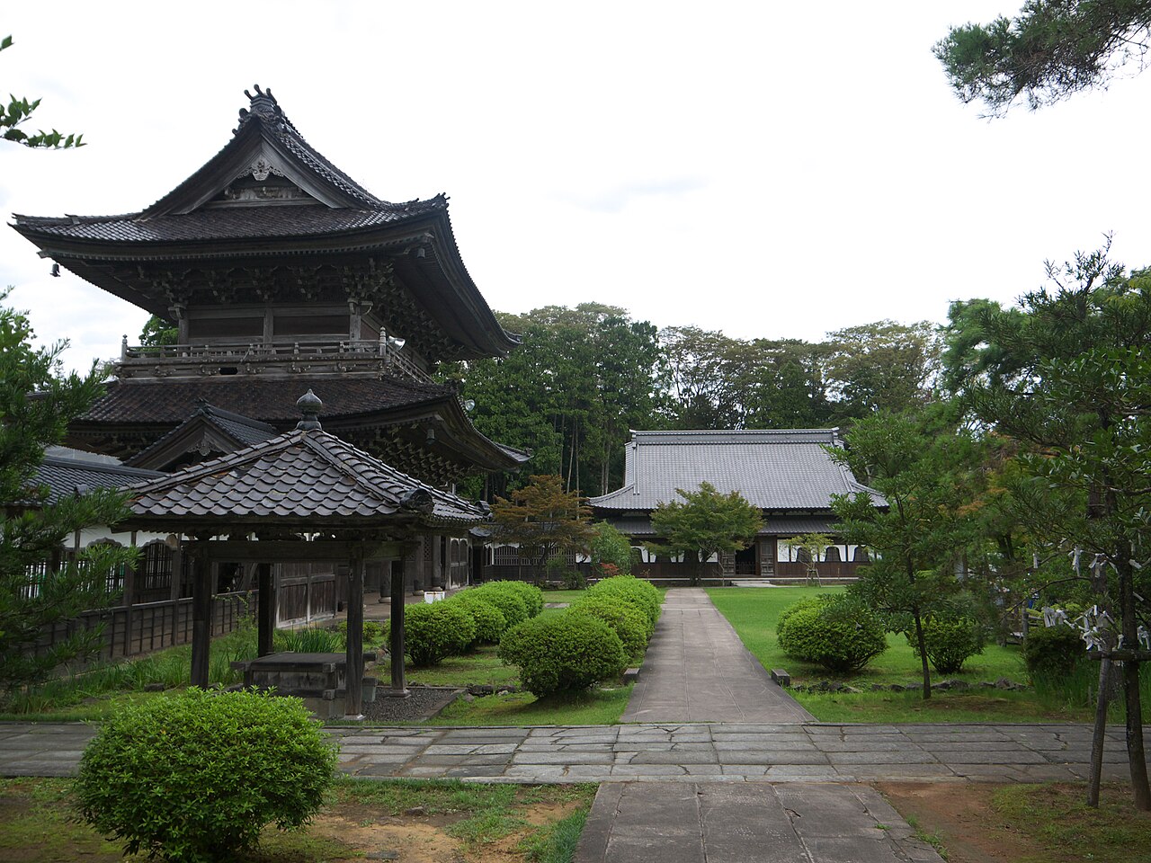 Sōji-ji Soin, the former Sōtō Zen head temple near Wajima, with its large wooden hall